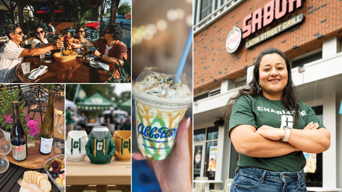 Collage of things to do around Charlotte for Niner Nation Week 2026.
