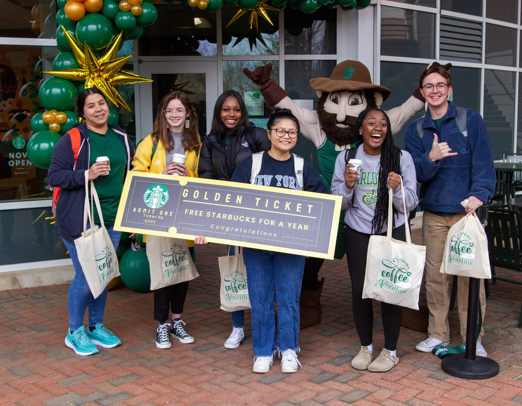 Student presented with Starbucks for a year