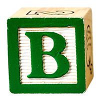 Photo of Block letter B