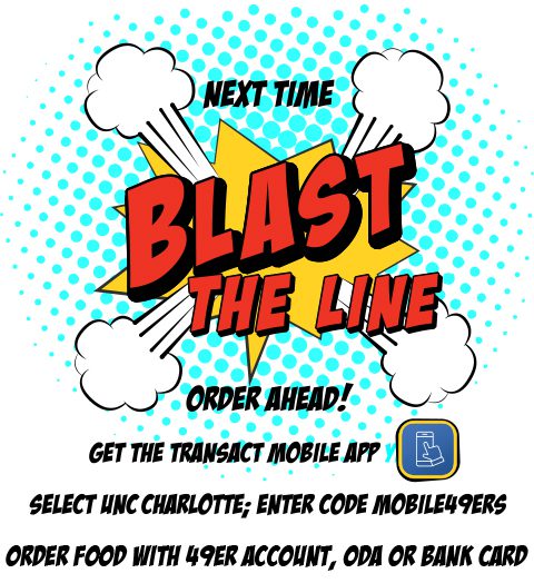 Blast the line with mobile ordering graphic