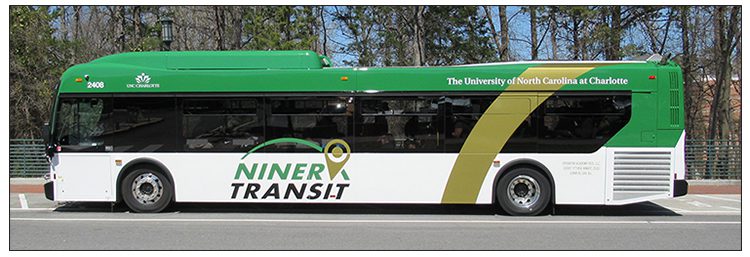 Niner Transit bus