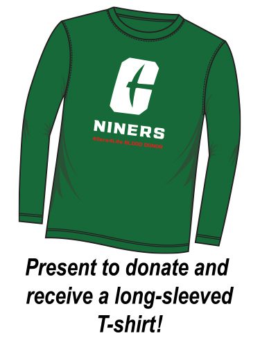 Illustration of the long-sleeves T-shirt that will be give free to those who present to donate blood.