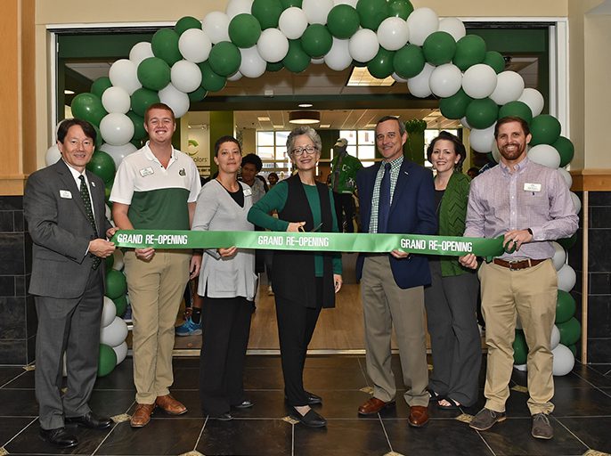 Ribbon cutting; pictured: R.Steele, C. Crean, C. Griffith, B. Hardin, J. Kriner, R. Skipworth, J. Brown