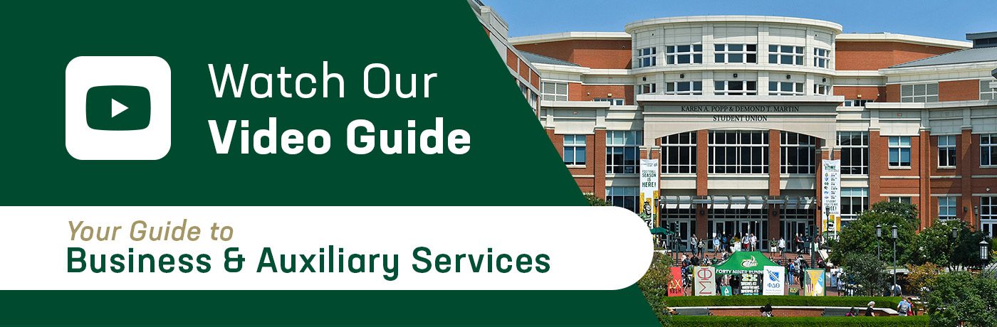 watch our video guide: your guide to Business and Auxiliary Services