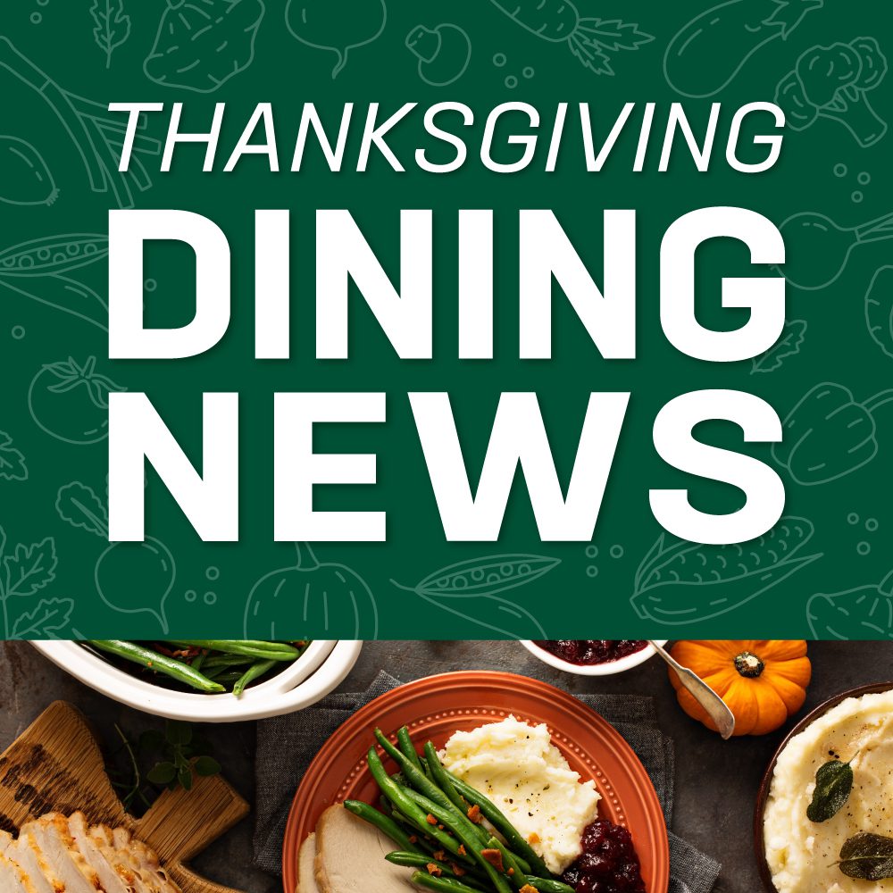 Thanksgiving dining news Auxiliary Services