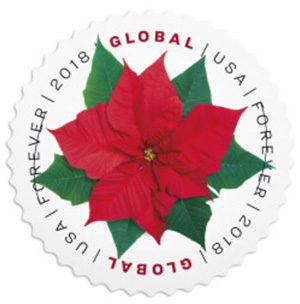 poinsettia circle stamp
