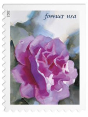 winter flower stamp