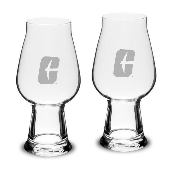 IPA glass set of two with Charlotte logo engraved on the side