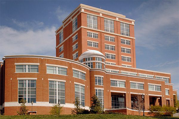 Atkins library exterior.